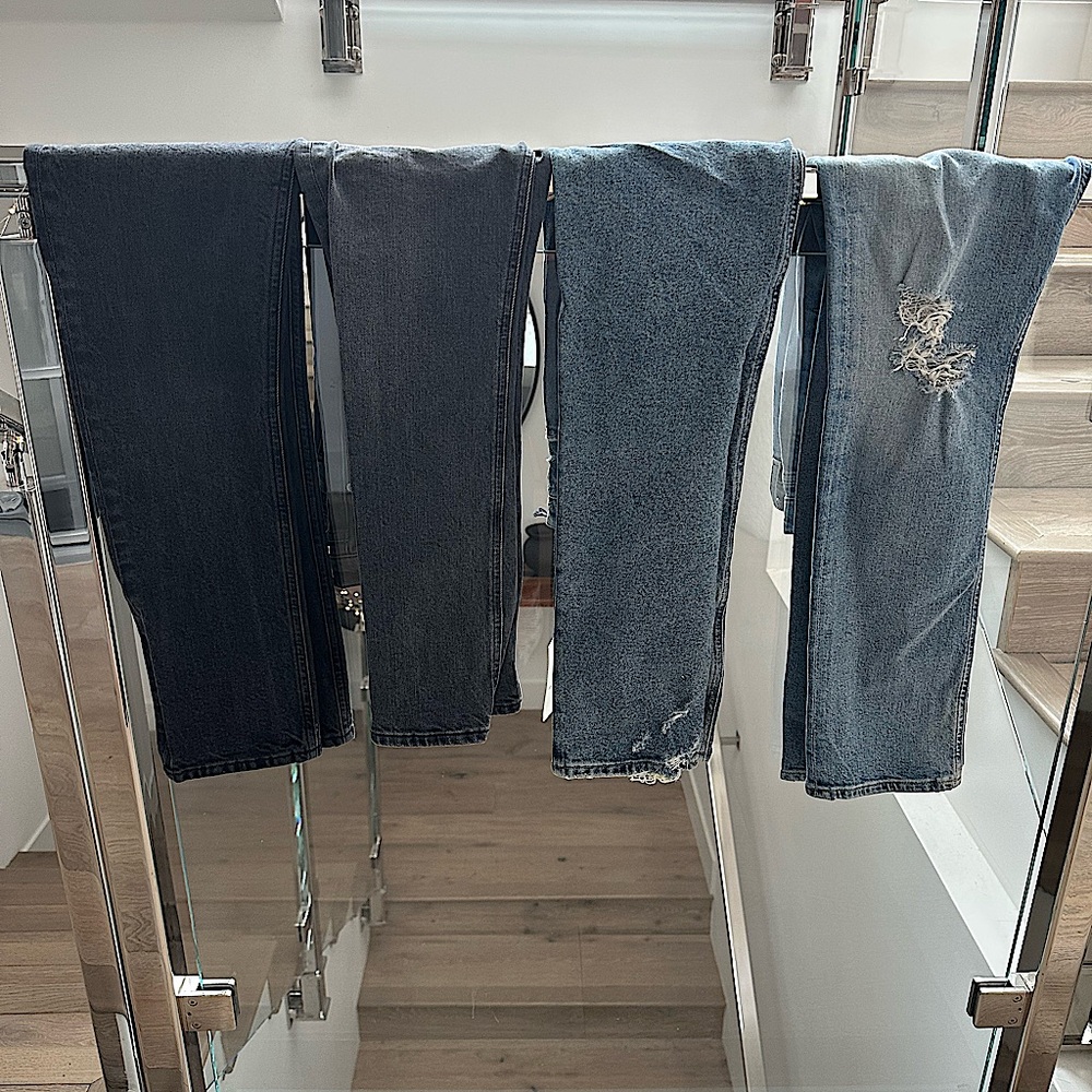 4 pairs of Citizens of Humanity Charlotte High Rise Straight Size 25
